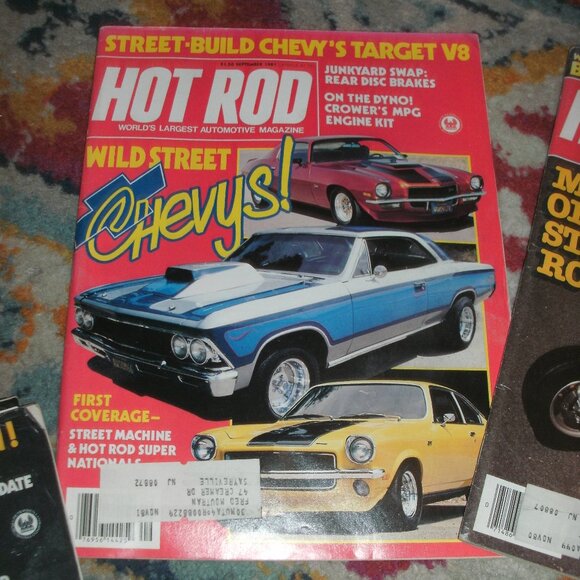 FIVE 80s Hot Rod Automotive Magazine Muscle Cars Mustang Chevy Street 1980 & 81 - Picture 5 of 7